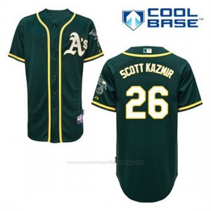 Camiseta Beisbol Hombre Oakland Athletics Scott Kazmir 26 Verde Alterno Cool Base