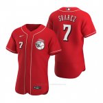 Camiseta Beisbol Hombre Cincinnati Reds Eugenio Suarez Autentico 2020 Alterno Rojo
