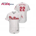 Camiseta Beisbol Hombre Philadelphia Phillies Andrew Mccutchen 150th Aniversario Patch Flex Base Blanco