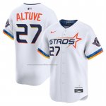 Camiseta Beisbol Hombre Houston Astros Jose Altuve 2025 City Connect Limited Blanco