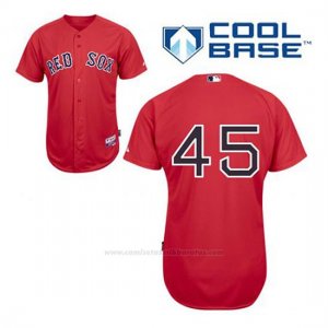 Camiseta Beisbol Hombre Boston Red Sox 45 Pedro Martinez Rojo Alterno Cool Base