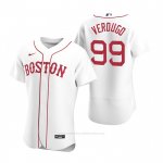 Camiseta Beisbol Hombre Boston Red Sox Alex Verdugo Autentico 2020 Alterno Blanco