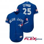 Camiseta Beisbol Hombre Toronto Blue Jays Marco Estrada 2018 Stars & Stripes Flex Base Royal