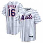Camiseta Beisbol Hombre New York Mets Dwight Gooden Retired Primera Replica Blanco Camiseta Beisbol Hombre New York Mets Dwight Gooden Retired Primera Replica Blanco
