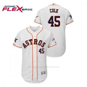 Camiseta Beisbol Hombre Houston Astros Gerrit Cole 2019 All Star Flex Base Blanco