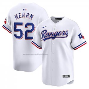 Camiseta Beisbol Hombre Texas Rangers Taylor Hearn Primera Limited Jugador Blanco