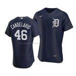 Camiseta Beisbol Hombre Detroit Tigers Jeimer Candelario Alterno Autentico Azul