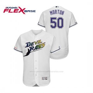 Camiseta Beisbol Hombre Tampa Bay Rays Charlie Morton Turn Back The Clock Flex Base Blanco