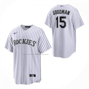 Camiseta Beisbol Nino Colorado Rockies Hunter Goodman Primera Replica Blanco