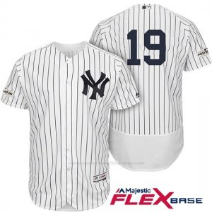 Camiseta Beisbol Hombre New York Yankees 2017 Postemporada Masahiro Tanaka Blanco Flex Base
