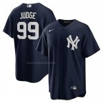 Camiseta Beisbol Hombre New York Yankees Aaron Judge Big Tall Alterno Replica Negro