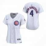 Camiseta Beisbol Mujer Chicago Cubs Pete Crow Armstrong 150 Aniversario Limited Blanco Camiseta Beisbol Mujer Chicago Cubs Pete Crow Armstrong 150 Aniversario Limited Blanco