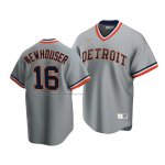 Camiseta Beisbol Hombre Detroit Tigers Hal Newhouser Cooperstown Collection Road Gris