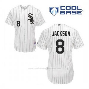 Camiseta Beisbol Hombre Chicago White Sox 8 Bo Jackson Blanco 1ª Cool Base