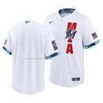 Camiseta Beisbol Hombre Miami Marlins 2021 All Star Replica Blanco