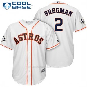 Camiseta Beisbol Hombre Houston Astros 2017 World Series Alex Bregman Blanco Cool Base