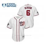 Camiseta Beisbol Hombre Washington Nationals Anthony Rendon 2019 World Series Champions Cool Base Alternato Blanco