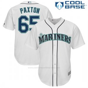 Camiseta Beisbol Hombre Seattle Mariners James Paxton Blanco Cool Base