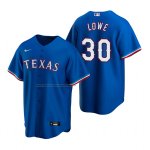 Camiseta Beisbol Hombre Texas Rangers Nathaniel Lowe Replica Alterno Azul