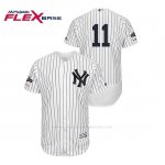 Camiseta Beisbol Hombre New York Yankees Brett Gardner 2019 Postseason Flex Base Blanco