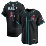 Camiseta Beisbol Hombre Arizona Diamondbacks Ketel Marte Alterno Limited Negro