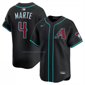 Camiseta Beisbol Hombre Arizona Diamondbacks Ketel Marte Alterno Limited Negro