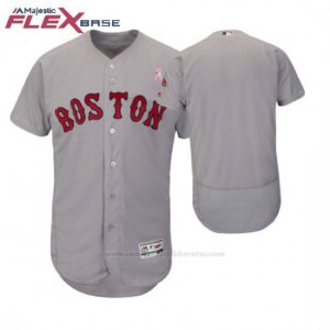 Camiseta Beisbol Hombre Boston Red Sox Gris 2018 Dia de la Madre Flex Base