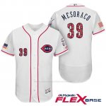 Camiseta Beisbol Hombre Cincinnati Reds 2017 Estrellas Y Rayas 39 Devin Mesoraco Blanco Flex Base