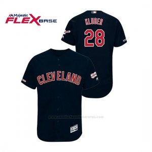Camiseta Beisbol Hombre Cleveland Indians Corey Kluber 150th Aniversario Patch 2019 All Star Game Flex Base Azul