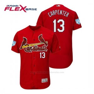 Camiseta Beisbol Hombre St. Louis Cardinals Matt Carpenter Flex Base Entrenamiento de Primavera 2019 Rojo