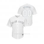 Camiseta Beisbol Hombre Toronto Blue Jays Personalizada 2019 Players Weekend Replica Blanco