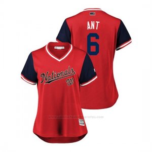 Camiseta Beisbol Mujer Washington Nationals Anthony Rendon 2018 Llws Players Weekend Ant Rojo