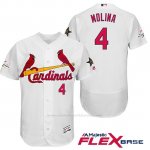 Camiseta Beisbol Hombre St. Louis Cardinals Yadier Molina Blanco 2017 Mlb All Star Game Flex Base