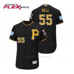 Camiseta Beisbol Hombre Pittsburgh Pirates Josh Bell Flex Base Entrenamiento de Primavera 2019 Negro