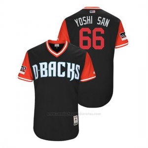 Camiseta Beisbol Hombre Arizona Diamondbacks Yoshihisa Hirano 2018 Llws Players Weekend Yoshi San Negro