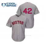 Camiseta Beisbol Hombre Boston Red Sox 2019 Jackie Robinson Day Cool Base Gris