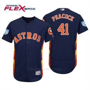 Camiseta Beisbol Hombre Houston Astros Brad Peacock Flex Base Entrenamiento de Primavera 2019 Azul