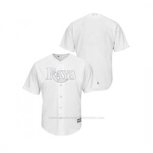 Camiseta Beisbol Hombre Tampa Bay Rays 2019 Players Weekend Replica Blanco