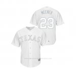 Camiseta Beisbol Hombre Texas Rangers Mike Minor 2019 Players Weekend Replica Blanco