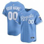 Camiseta Beisbol Hombre Kansas City Royals Alterno Limited Personalizada Azul Claro