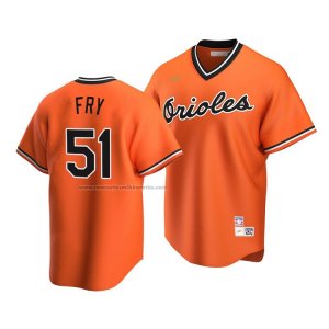 Camiseta Beisbol Hombre Baltimore Orioles Paul Fry Cooperstown Collection Alterno Naranja