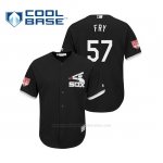 Camiseta Beisbol Hombre Chicago White Sox Jace Fry Cool Base Entrenamiento de Primavera 2019 Negro