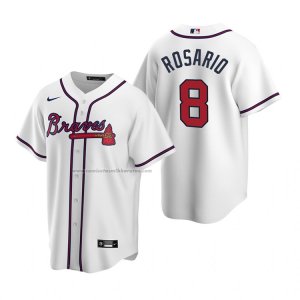 Camiseta Beisbol Hombre Atlanta Braves Eddie Rosario Replica Primera Blanco