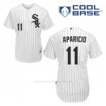 Camiseta Beisbol Hombre Chicago White Sox Luis Aparicio 11 Blanco 1ª Cool Base