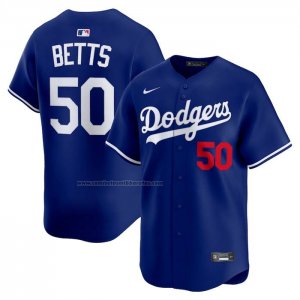 Camiseta Beisbol Hombre Los Angeles Dodgers Mookie Betts Alterno Limited Royal