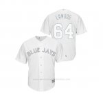 Camiseta Beisbol Hombre Toronto Blue Jays Derek Law 2019 Players Weekend Replica Blanco