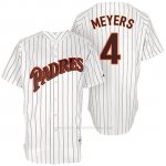 Camiseta Beisbol Hombre San Diego Padres San Diego 4 Wil Meyers Blanco Turn Back The Clock Jugador