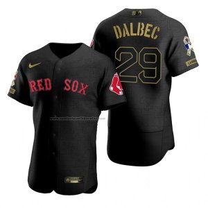 Camiseta Beisbol Hombre Boston Red Sox Bobby Dalbec Negro 2021 Salute To Service