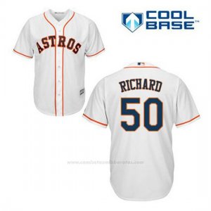 Camiseta Beisbol Hombre Houston Astros J.r. Richard 50 Blanco 1ª Cool Base