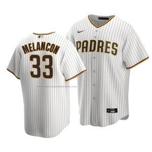 Camiseta Beisbol Hombre San Diego Padres Mark Melancon Replica Primera Marron Blanco